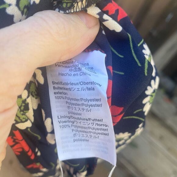 Madewell Peekaboo-Sleeve Midi Dress in Hillside Daisies size - Picture 9 of 10